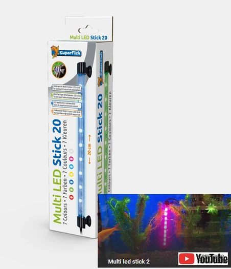 SuperFish Multi Led Stick 20cm 1 SuperFish Multi Led Stick 20cm