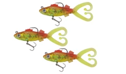 Leonard Sports Invader Ready Swingtail Shads Yellow Tail
