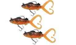 Leonard Sports Invader Ready Swingtail Shads Orange Tail