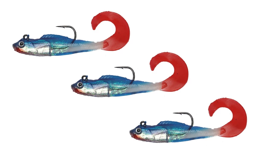 Leonard Sports Invader Ready Twisttail Shads Blue Shiner 1 Leonard Sports Invader Ready Twisttail Shads Blue Shiner