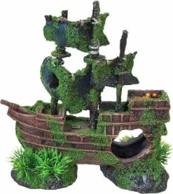 De Boon Ornament Galjoen Met Gaten En Mos