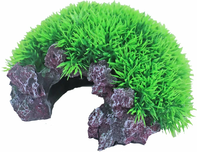 De Boon Ornament Groene Mosrots Met Luchtsteen 1 De Boon Ornament Groene Mosrots Met Luchtsteen