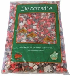 De Boon Aquariumgrind Zwart Wit Rood 900 Gram