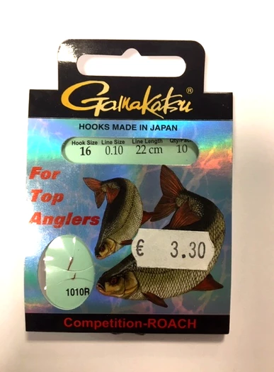 Gamakatsu Onderlijn 22 Cm Rode Haak 1010R 1 Gamakatsu Onderlijn 22 Cm Rode Haak 1010R